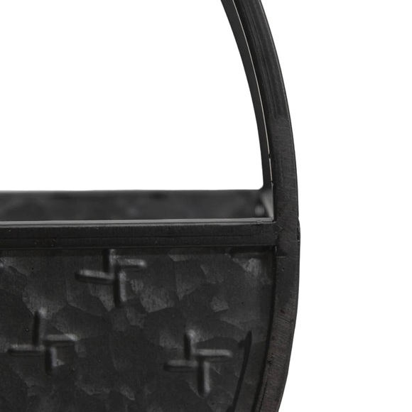 Rustic Farmhouse Cottagecore Metal Round Wall Planter Country Wreath - Picture 5 of 7